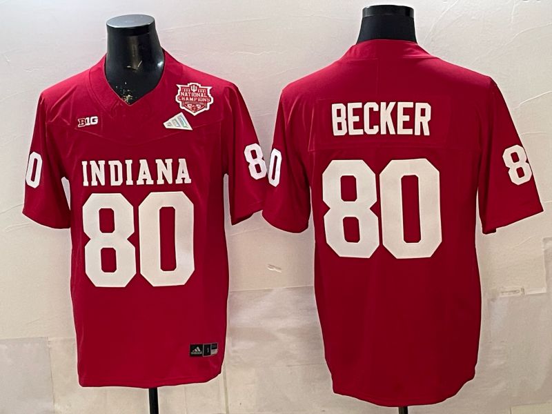 Men 2026 Ohio State Buckeyes #80 Becker Red Limited NCAA Jersey 077->ncaa teams->NCAA Jersey